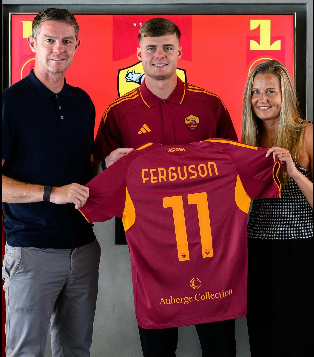 Evan Ferguson's welcome to AS Roma Evan Ferguson’s Bold Move: Igniting a Promising Renaissance at AS Roma