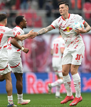 Benjamin Sesko's career playing for Leipzig