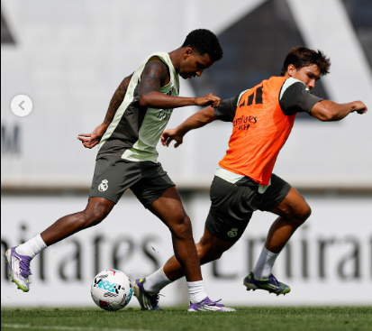 Real Marid team's training sessions