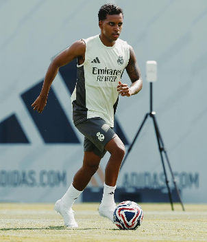 Rodrygo Goes during a training session 

Rodrygo's Turbulent Journey: From Rising Star to Uncertain Future at Real Madrid